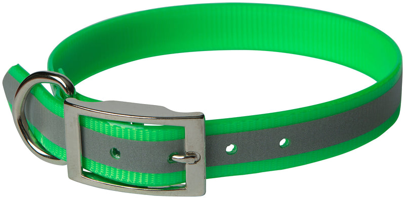 OmniPet Sunglo Reflective Regular Dog Collar, 1 x 21, Green