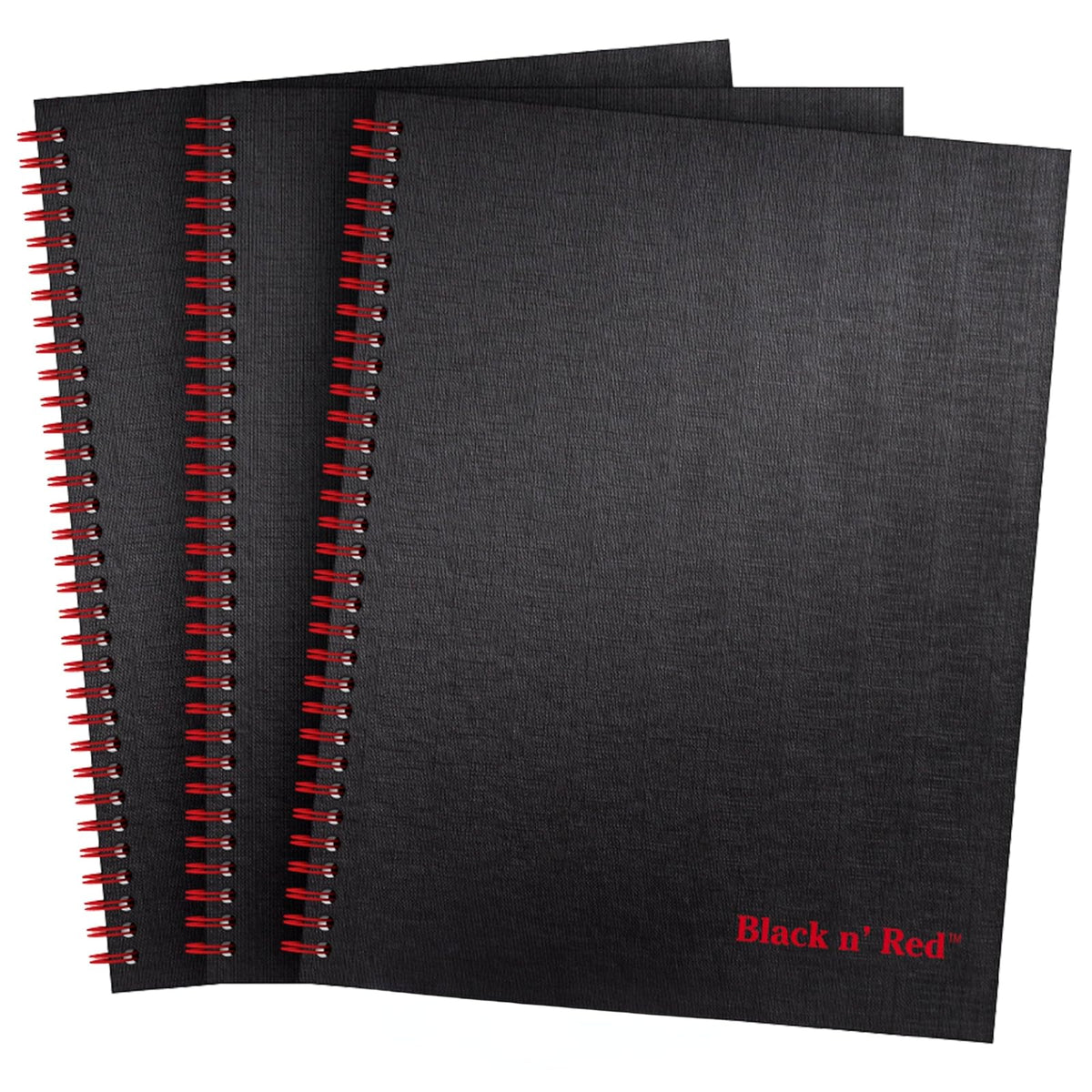 Black n' Red Blank Book, Large (Pack of 3), Black