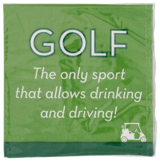 Design Design Golf Drink & Drive Cocktail Napkins