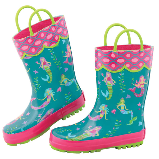 Stephen Joseph Girls' Rainboots, Mermaid, 7