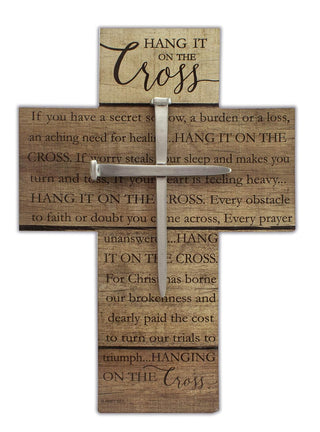 Cathedral Art (Abbey & CA Gift Wall Hang It On The Cross, One Size, Multicolored
