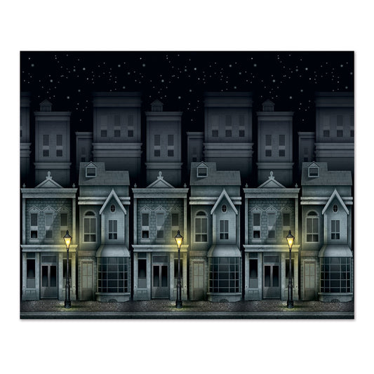 Beistle Victorian Townscape Backdrop, 4' x 30'