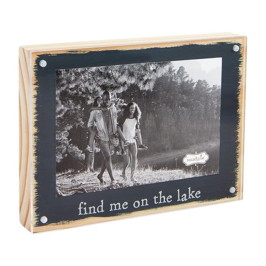 Mud Pie Picture Frame, 6.5 inches x 8.86 inches, BLUE