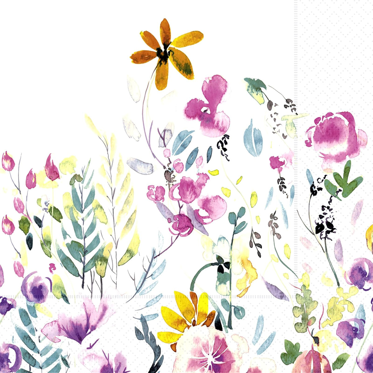 Boston International Disposable Napkin, 5" x 5", Spring Into Summer