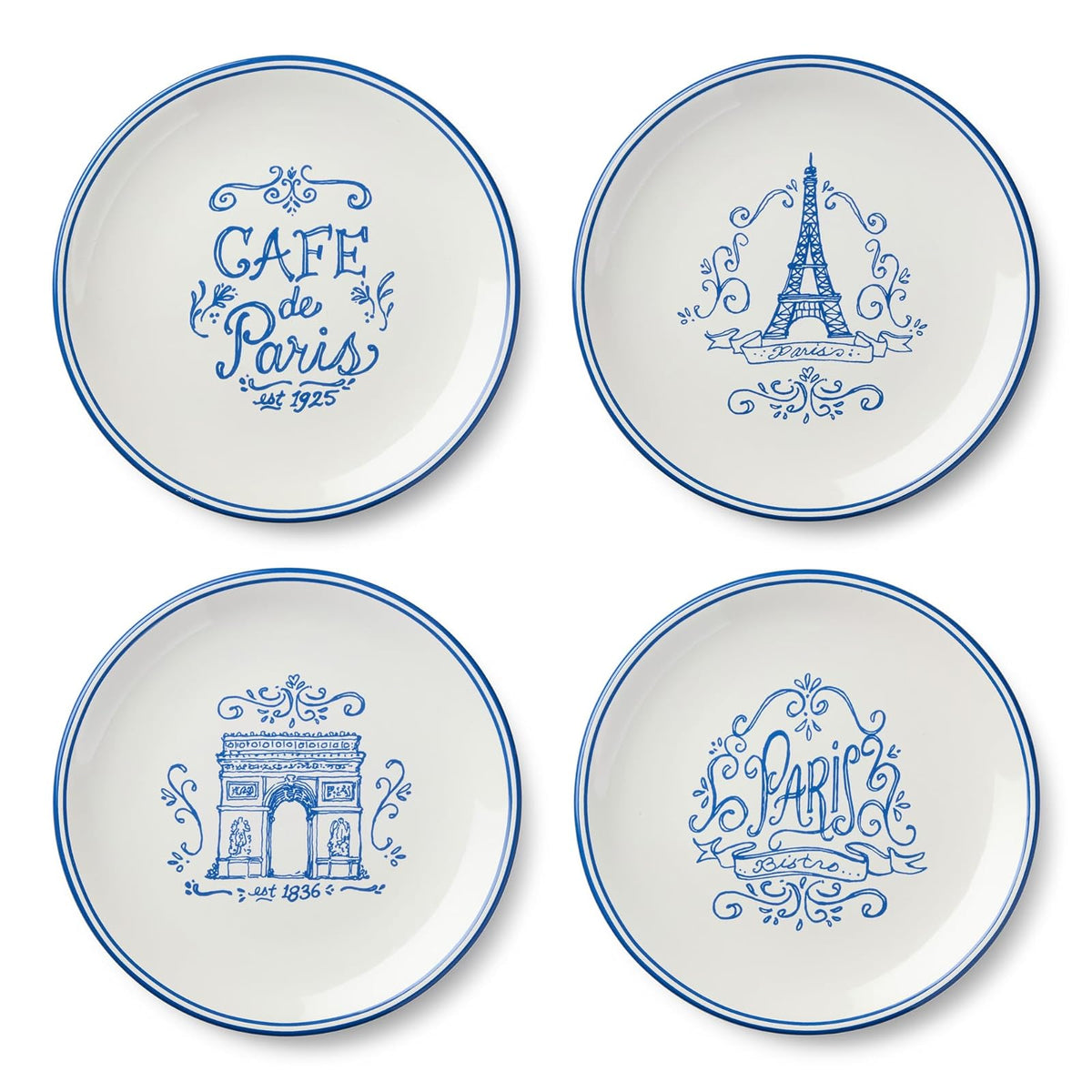 Certified International Dishware Plate, Medium, Blue