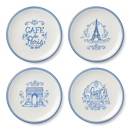 Certified International Dishware Plate, Medium, Blue