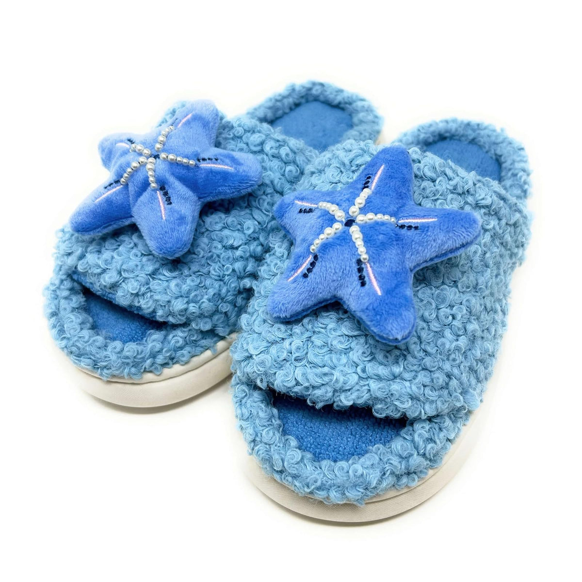 ooohyeah Slipper, 9-10, Blue Starfish