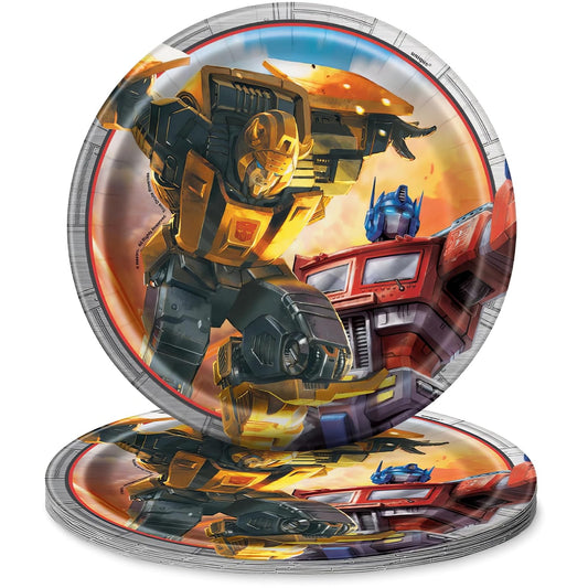 Unique Industries Transformers Paper Cake Plates, 8ct