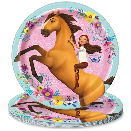 Unique Industries Unique Spirit Riding Free Dinner Party Plates, 8 Ct., Multicolor, 9" (79205)