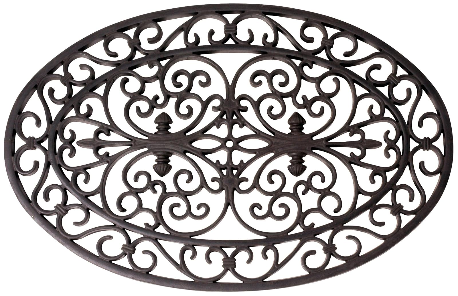 Esschert Design Rubber Doormat - Oval 27.5" x 18"