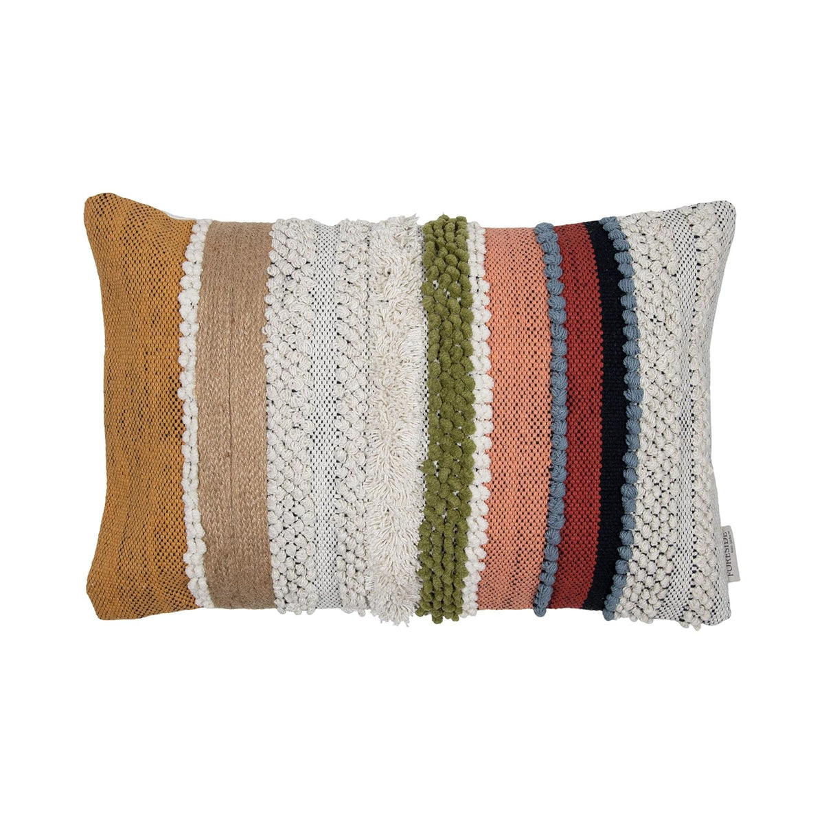 Foreside Home and Garden Decorative Pillow Cover, 22" x 14" (Pack of 1), Multico