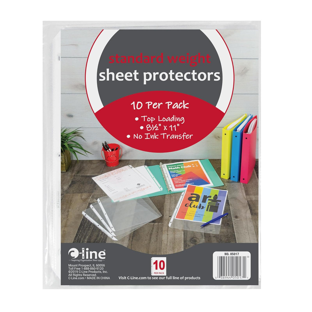C-Line Card Document Sleeve, Pack of 240, Clear