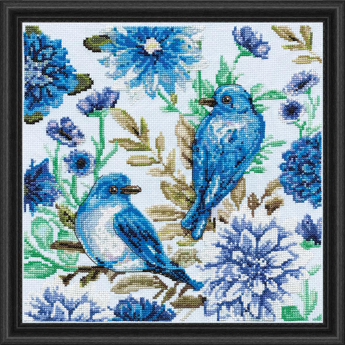 Design Works Crafts Inc. Blue Birds Counted Cross Stitch Kit