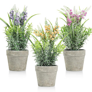 T4U Artificial Plant, Lavender, Purple, Pink, Yellow