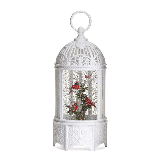 Roman 133349 Led Swirl Birdcage Christmas Cardinal, 10.2 inch, Multicolor