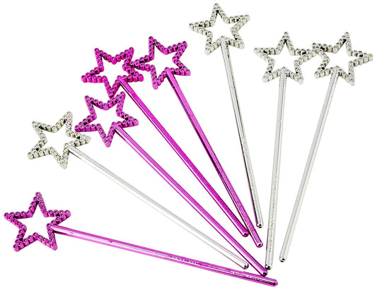 Unique Industries Mini Star Princess Wand Party Favors, 8ct