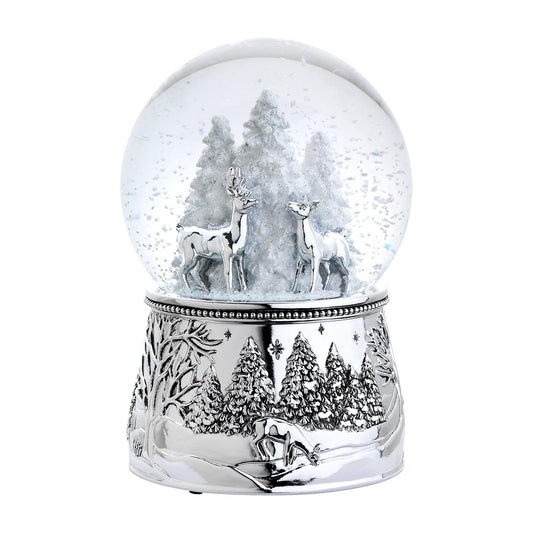 Reed & Barton Snow Globe, 6" tall, Silver