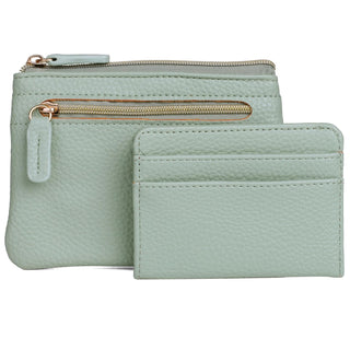 Julia Buxton USA Wallet, Sea Foam, Modern