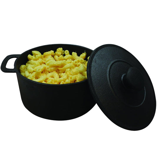 TableCraft Products CW30148 Cast Iron Mini Round Casserole with Lid,5" Dia (6√ã√Ö‚àë" with Handles) x 2√Å√∏¬™" (3√ã√Ö‚àë" with Lid), 3.75" Height, 5.125" Width, 6.75" Length