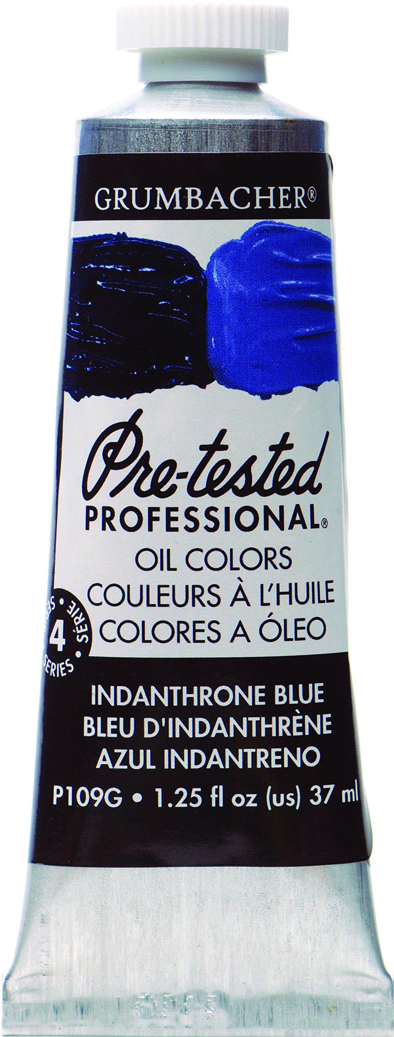 Grumbacher Pre-Tested Oil Paint, 37ml/1.25 Ounce, Indanthrone Blue (P109G)