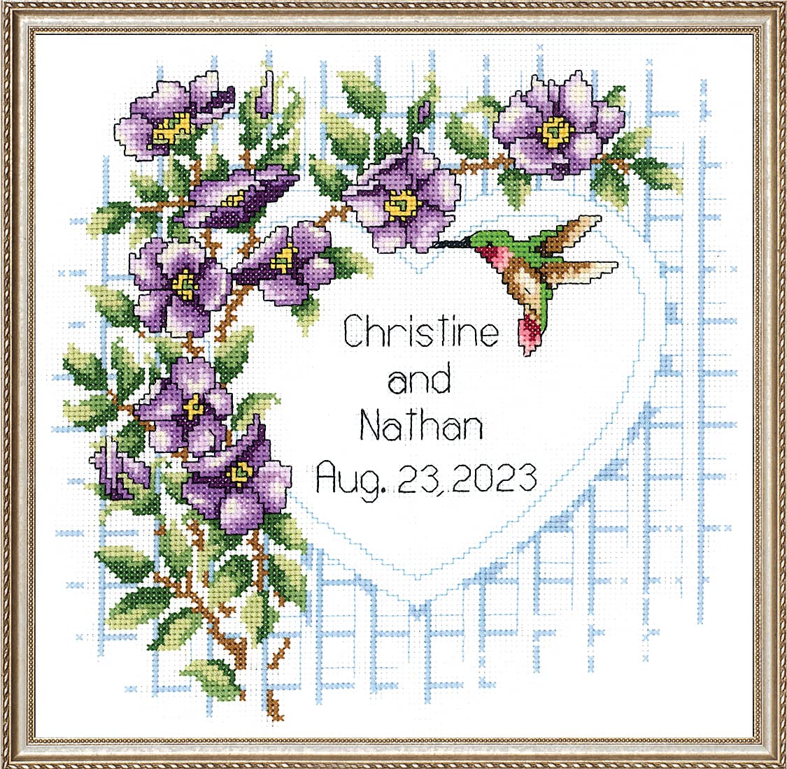 Design Works Crafts Janlynn 013-0347 Garden Trellis Cross Stitch, White