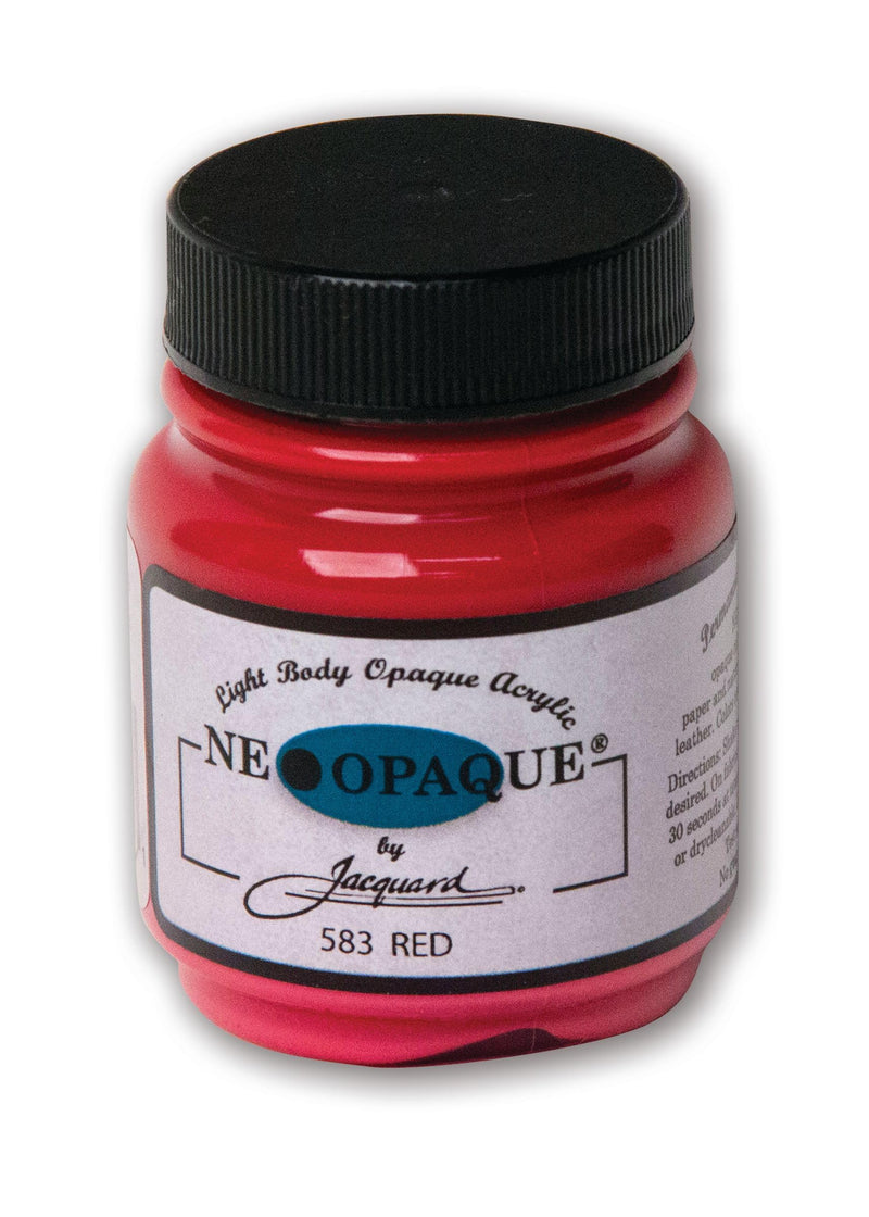 Jacquard Products Lumiere & Neopaque Acrylic Colors Textile Paint, 2.25-Ounce, Red, 2 Fl Oz