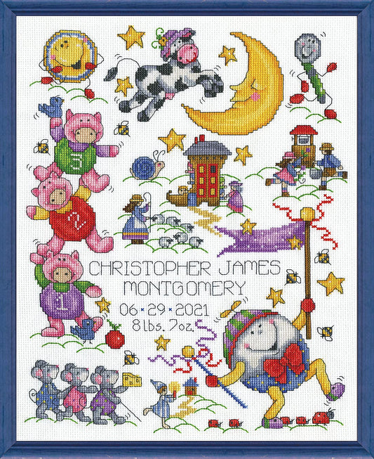 Design Works Crafts, Nursery Rhymes Counted Cross Stitch Kit