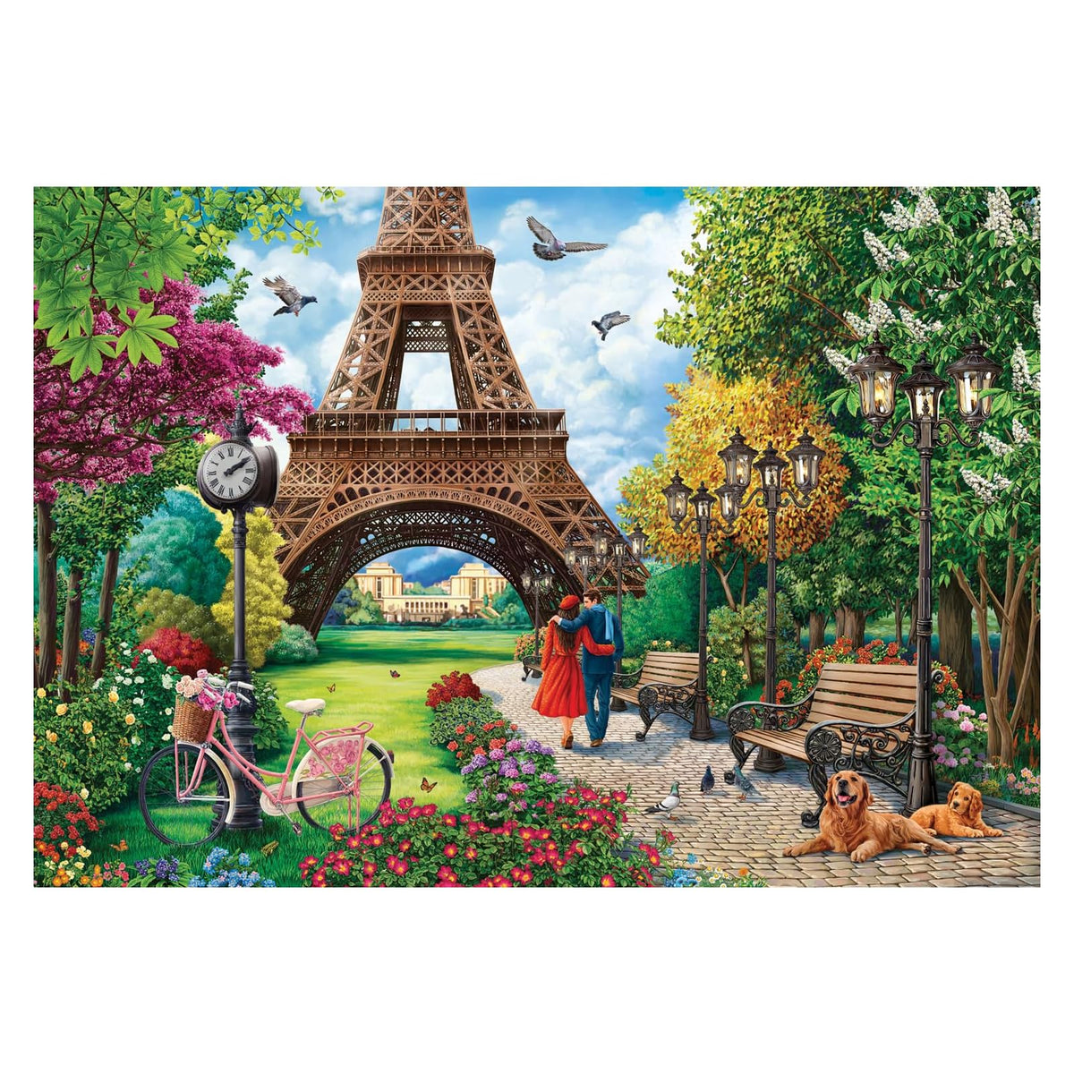 Anatolian Puzzles, 13x19 inches, Spring in Paris