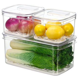 Felli Food Storage Container, Regular, Ivory - Veggie Keeper Set