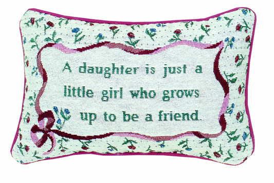Manual 12.5 x 8.5-Inch Decorative Throw Pillow, Daughter