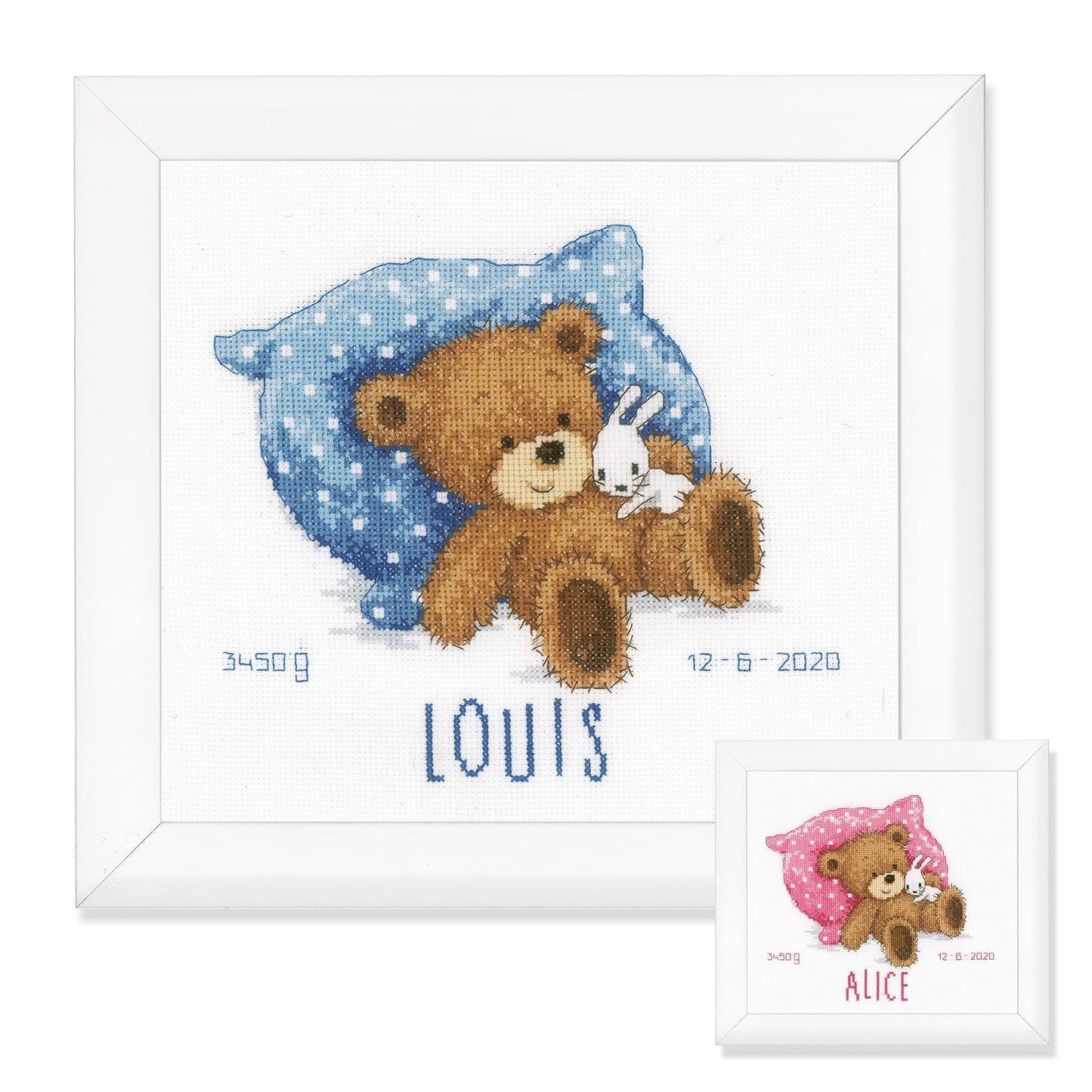 Vervaco Counted Cross Stitch Kit 8.8"X8.4"-Sweet Bear (14 Count) -V0170741