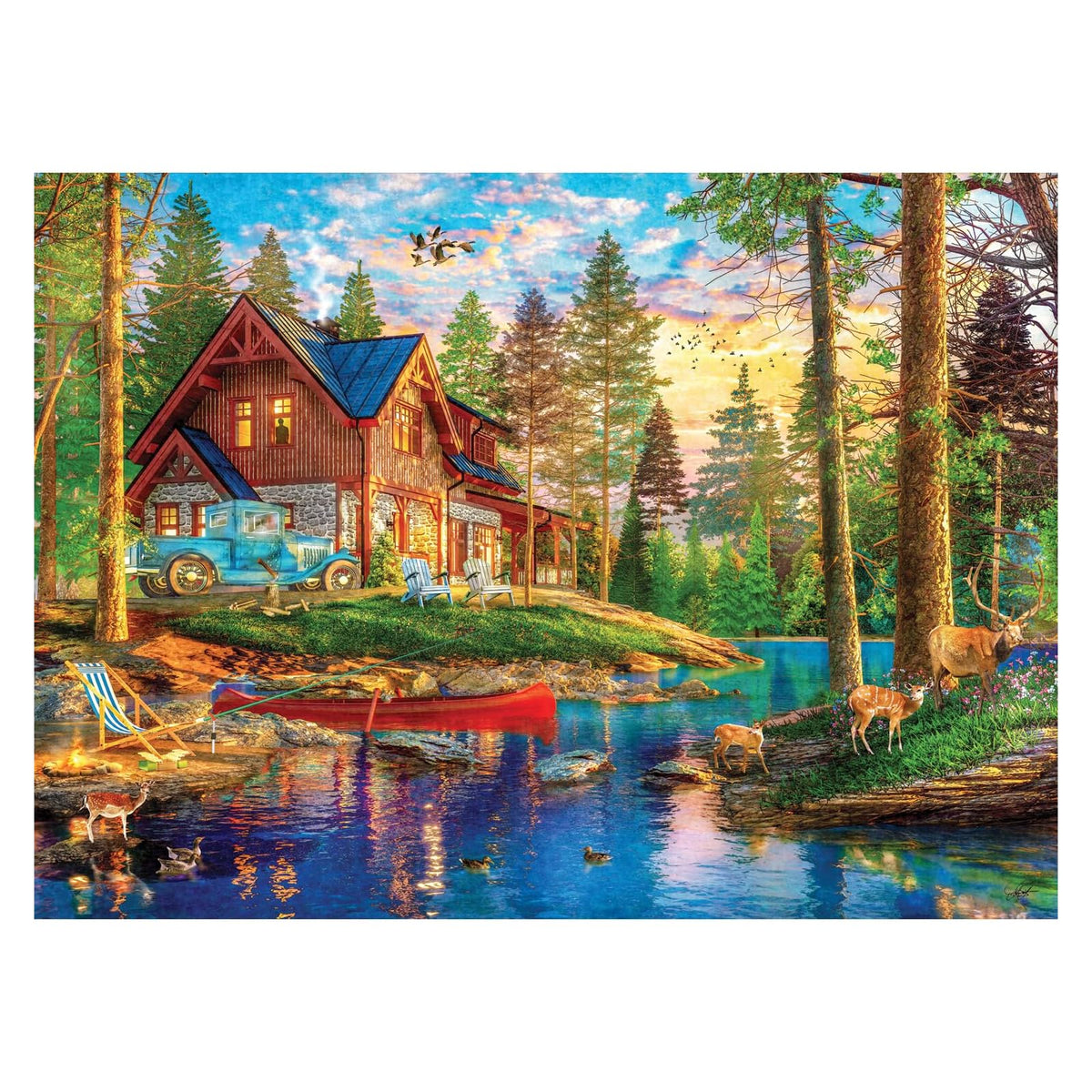 Anatolian Puzzles, 52x37.8 inches, Summer Cabin