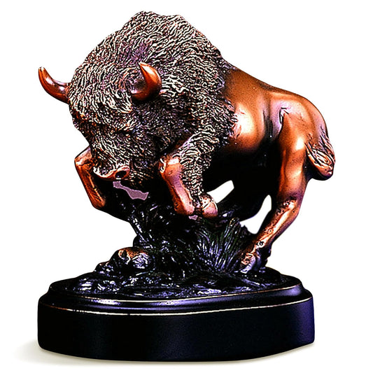 Marian Imports F53148 Buffalo Bronze Plated Resin Sculpture