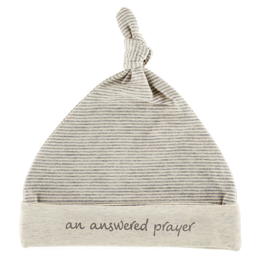 Creative Brands Stephan Baby Answered Prayer Oatmeal 0-6 Months Newborn Cotton Blend Beanie Cap