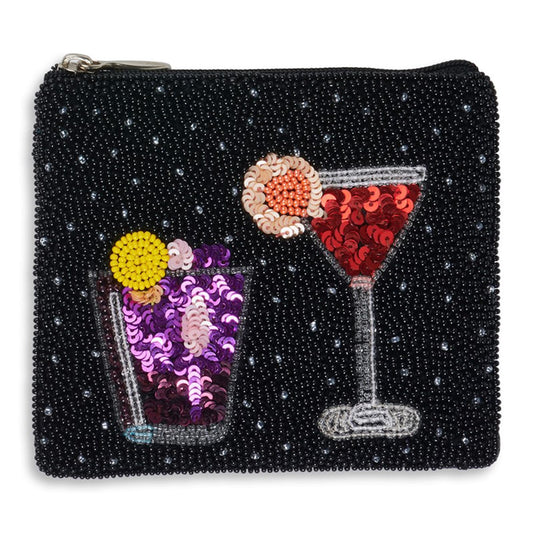 Bamboo Trading Company SHCP024 Club Bag Collection Cocktail Coin Purse, 4-inch Length
