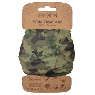 Karma Hairband, 1 Count (Pack of 1), Green Camo