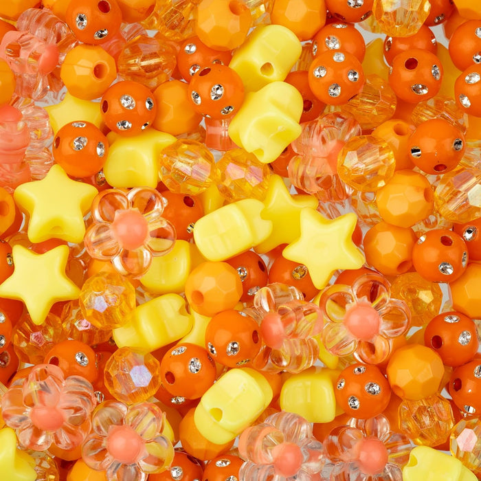 John Bead Craft Bead, 8mm, Orange