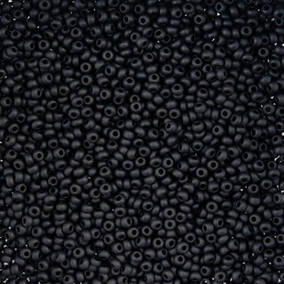 John Bead Craft Bead, Small, Opaque Black Matt