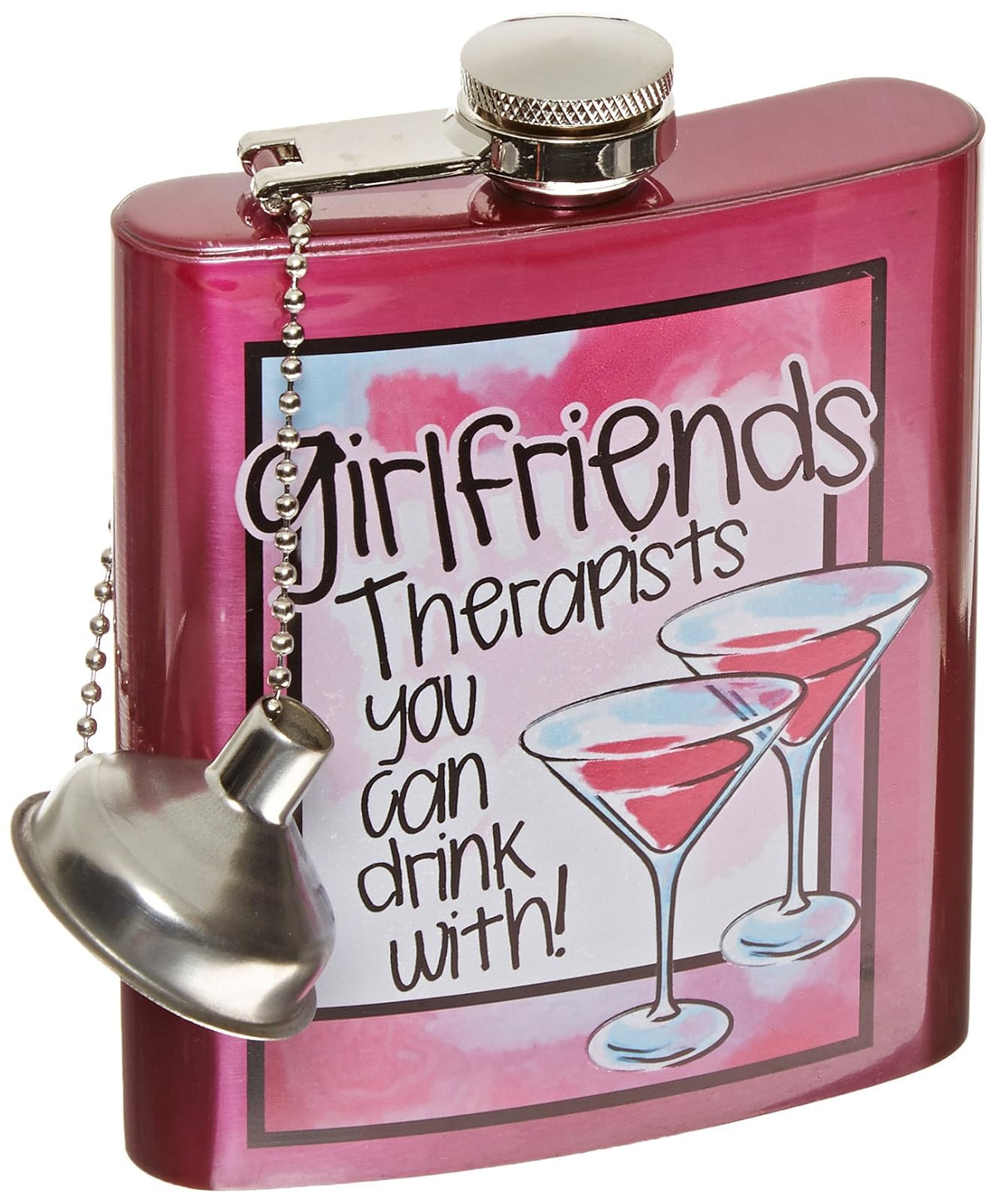 Spoontiques Hip Flask, "Girlfriends"