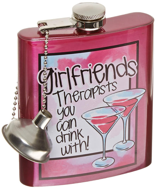 Spoontiques Hip Flask, "Girlfriends"