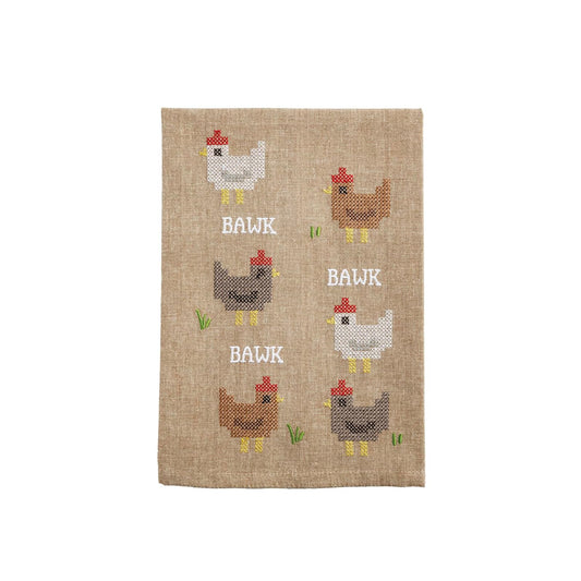 Mud Pie Towel, 14" x 21", Chicken