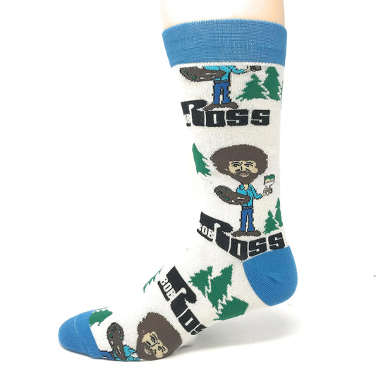 Oooh Yeah Socks Men's Novelty Crew Exclusive Socks for Bob Ross, Oooh Yeah Funny Socks, Christmas Socks, Dress Cotton Socks