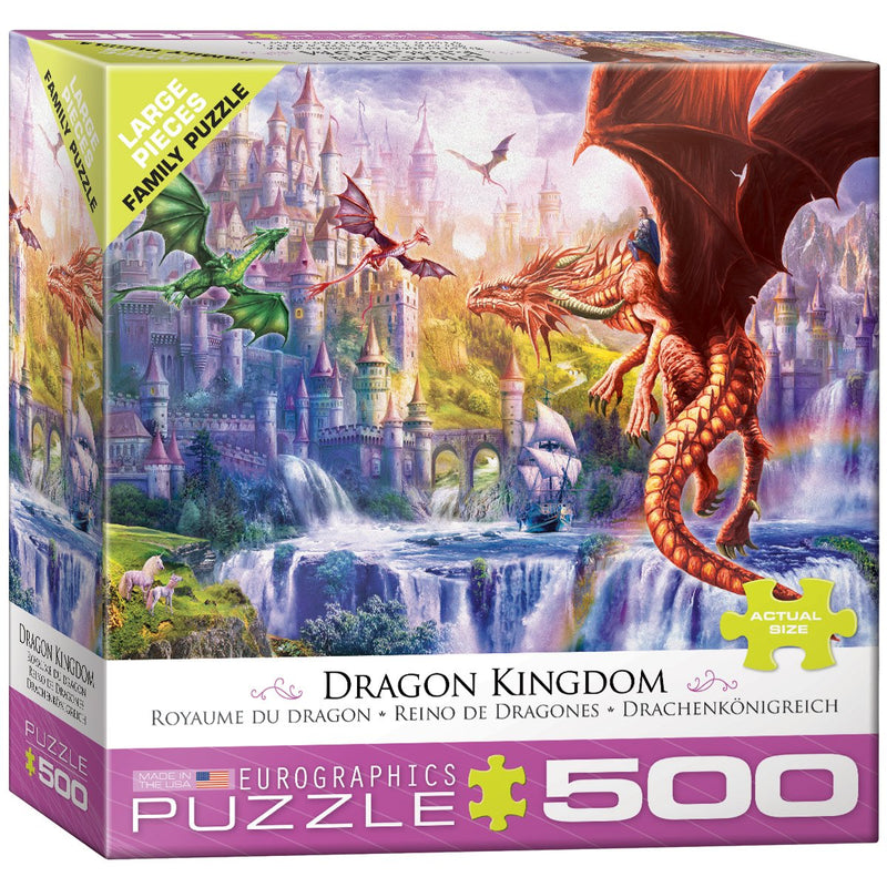 EuroGraphics (EURHR Dragon Kingdom 500Piece Puzzle 500Piece Jigsaw Puzzle