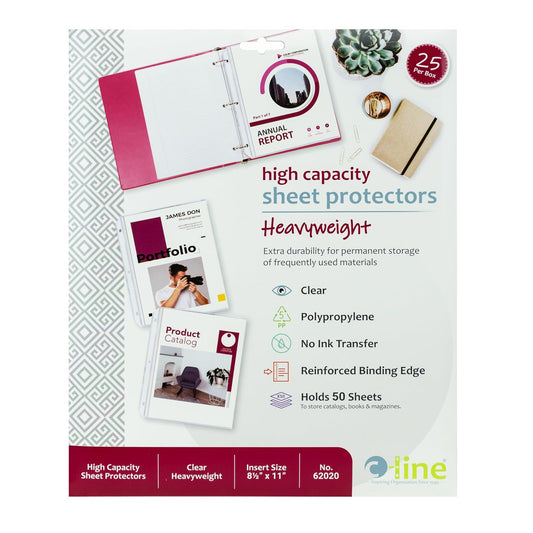 C-Line High-Capacity Top-Loading Sheet Protectors (CLI62020)