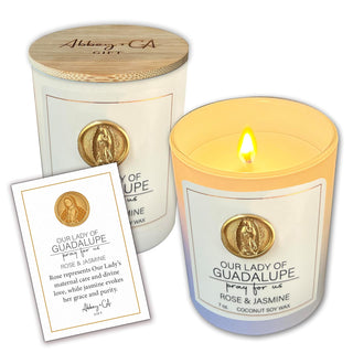 Abbey + CA Gift Candle, 7 oz., White