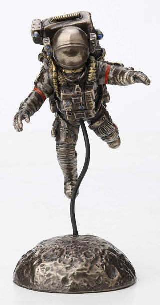 Unicorn Studio Veronese Design 6 1/8 Inch Zero G Astronaut Moon Landing Space Walk Cold Cast Resin Bronze Finish Statue Home Decor