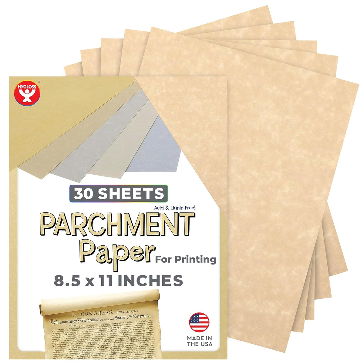Hygloss Art Media Paper, 30 Sheets, Aged Tan