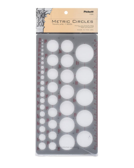 Chartpak Pickett Metric Circles Template (1300I)