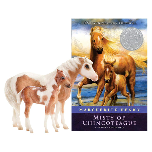 Breyer Horses Breyer Traditional Series Misty & Stormy Model & Book Set | 2 Horse and Book Gift Set | 1:9 Scale | Model #1157