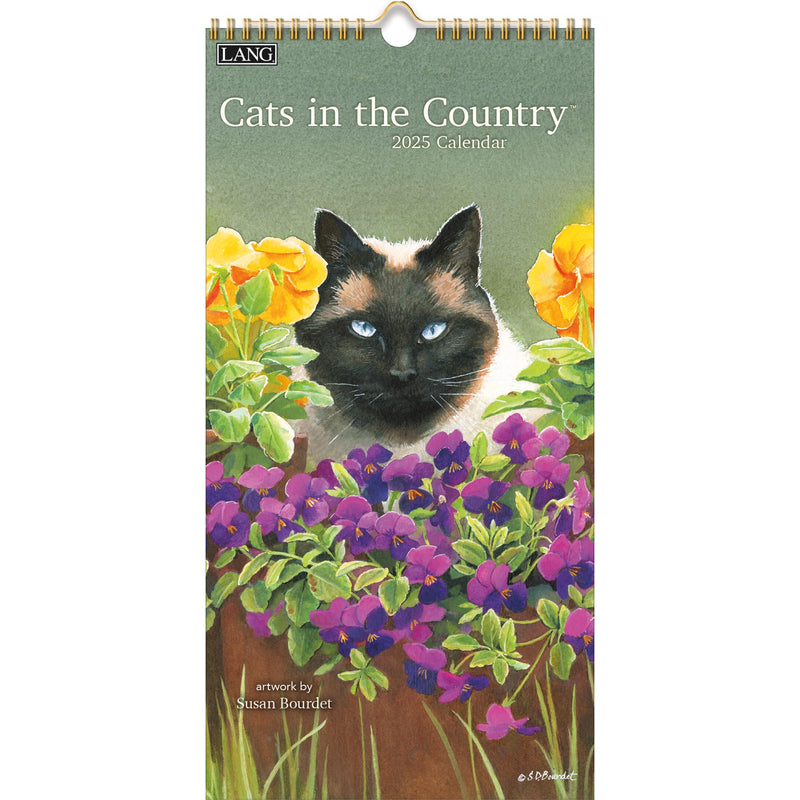 LANG Cats In The Country 2025 Vertical Wall Calendar (25991079115)